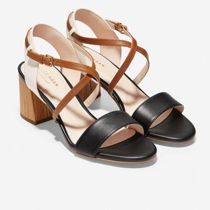 Cole Haan Joselyn Multicolor Block Heel Sandal EUC